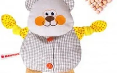 Необходимое для новорожденных: игрушка от колик с наполнителем из вишневых косточек.